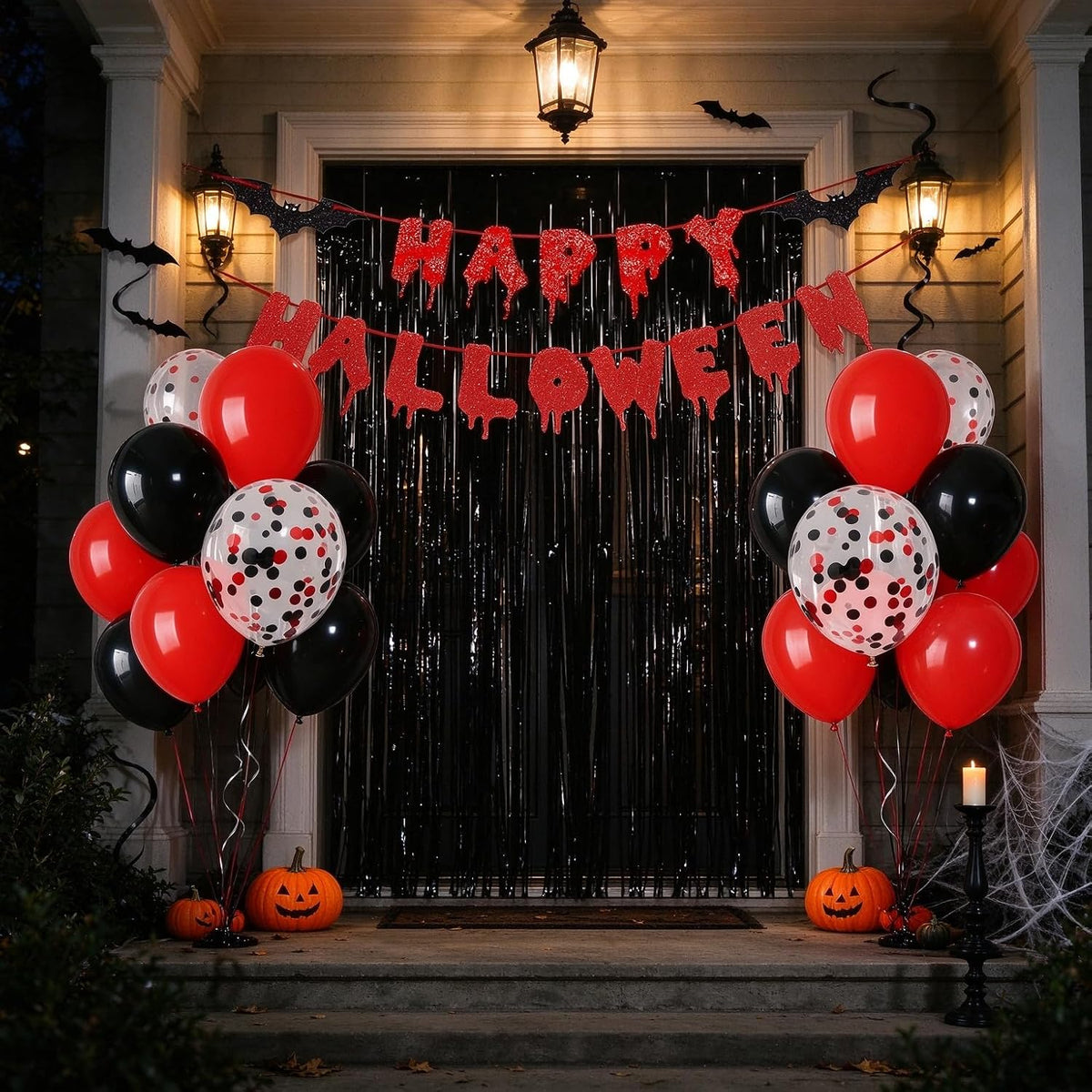 Halloween Party Decorations Set, Blood Drip Happy Halloween Banner