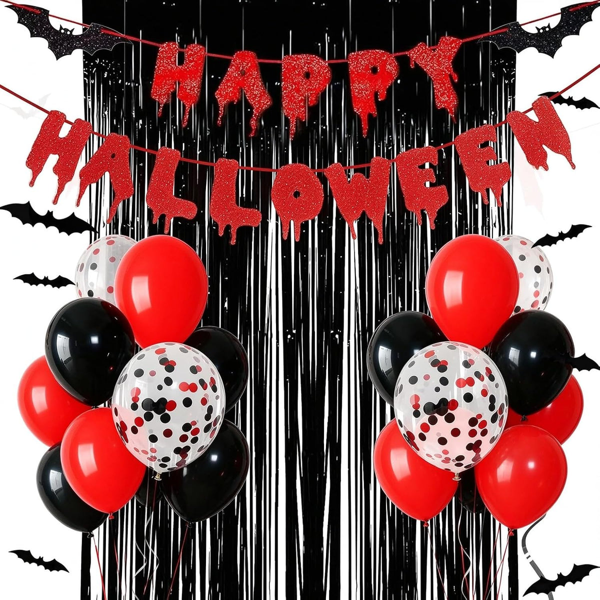 Halloween Party Decorations Set, Blood Drip Happy Halloween Banner