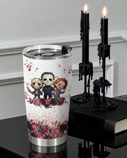 Halloween-Themed 20 Oz Tumbler for Horror Movie Enthusiasts, Perfect Spooky Season Gift