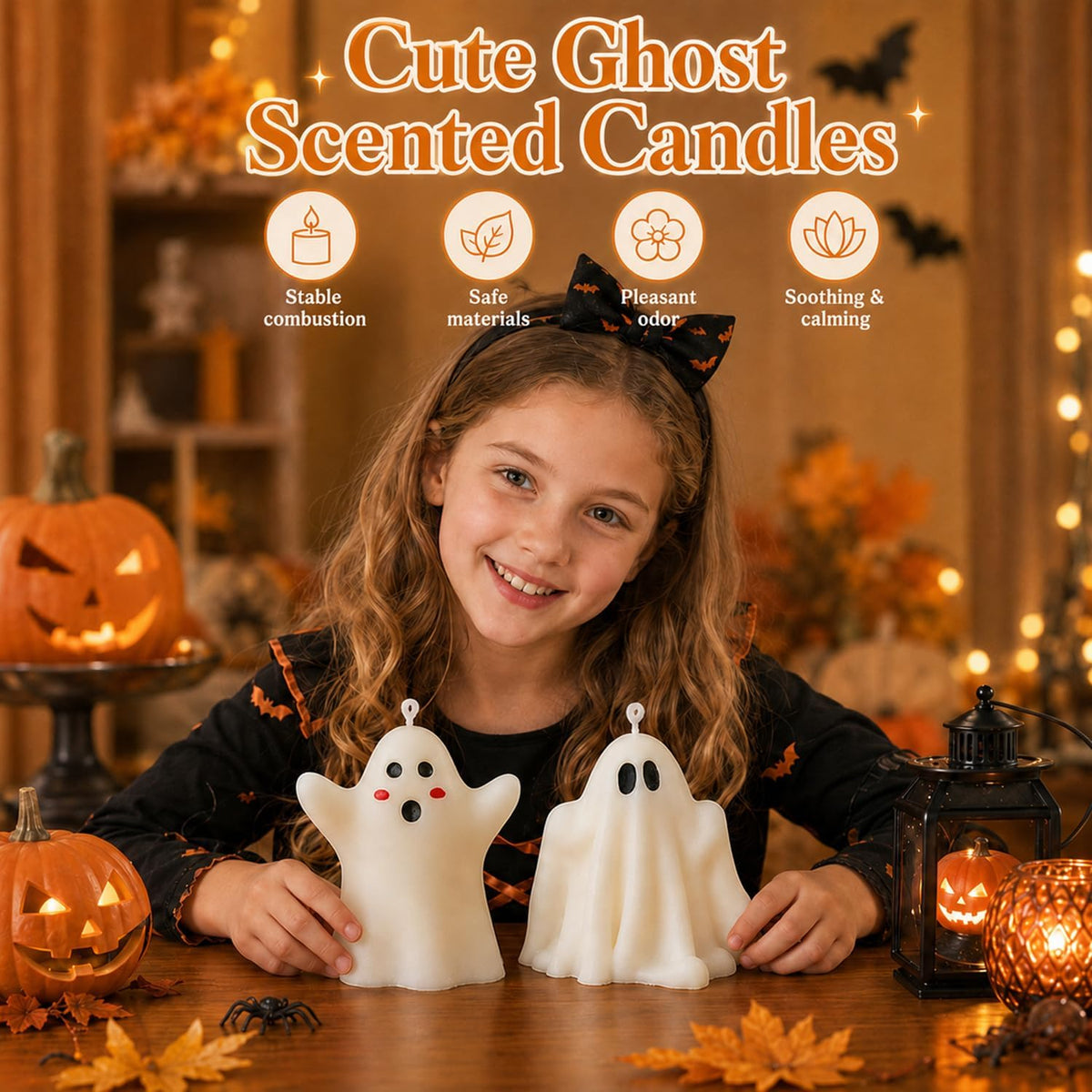 Halloween Ghost Scented Candle Set - 2 Piece Collection