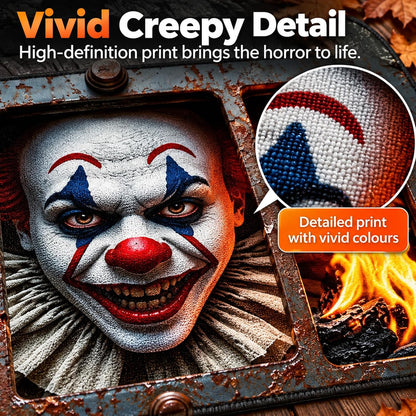Halloween Door Mat, 3D Halloween Mat, Scary Clown Rug, Washable, 40 X 60 Cm