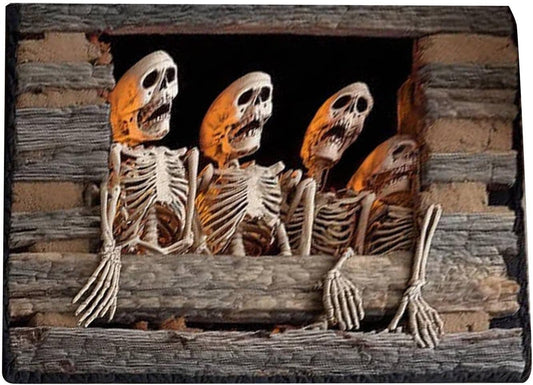 Halloween-Themed Door Mat and Spooky Floor Carpet Decorations