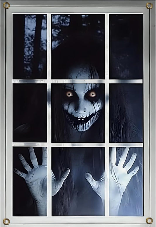 Scary Halloween Window Decorations - Outdoor & Indoor Party Decor & Accessories Halloween Horror Curtains