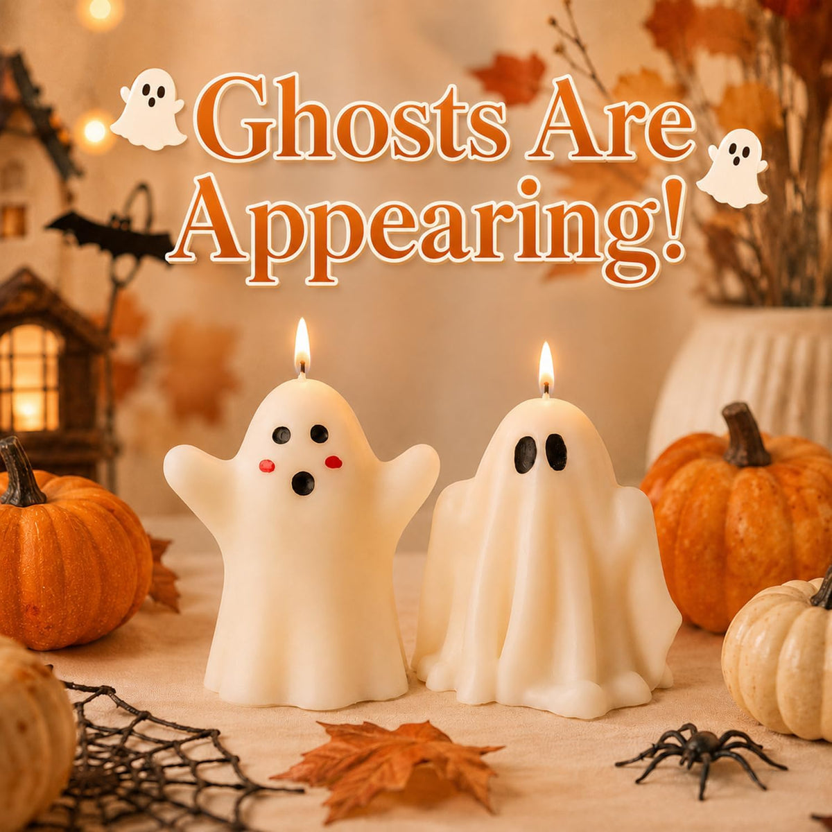Halloween Ghost Scented Candle Set - 2 Piece Collection