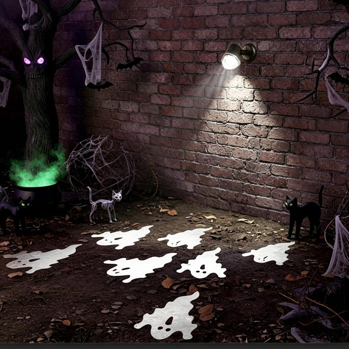 Ghost Projector Halloween Projector Lights Outdoor Decorations Mains Powered Waterproof for Window Patio Garden and Haunted House Decor