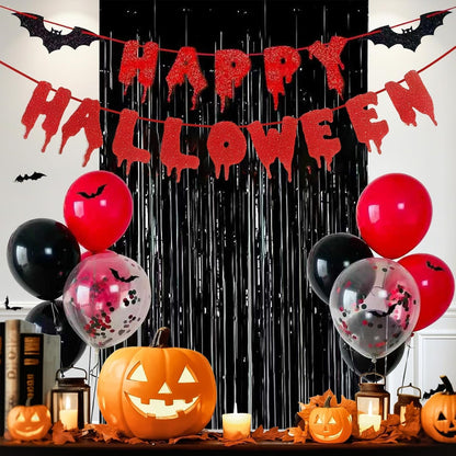 Halloween Party Decorations Set, Blood Drip Happy Halloween Banner